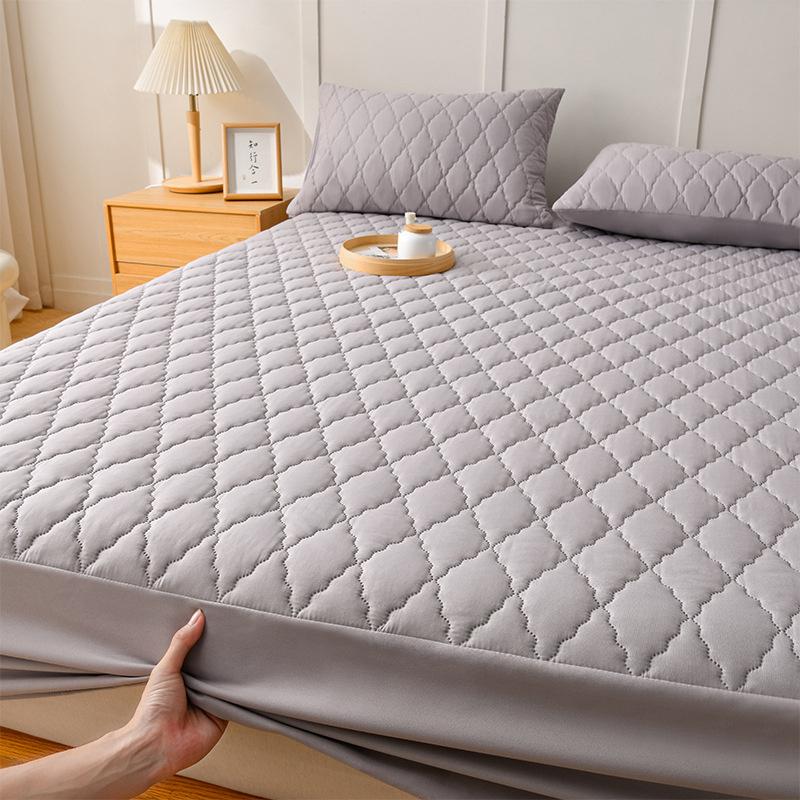 Waterproof Cotton Thick Mattress Cover Protector Breathable Adjustable Bed Cover Thicken Mattress Cover Protector Non-Slip Bed