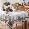 Creative Rectangle Decorative Table Cloth Reusable Christmas Themed Table Cover Dust-proof Xmas Tablecloth Festival Props