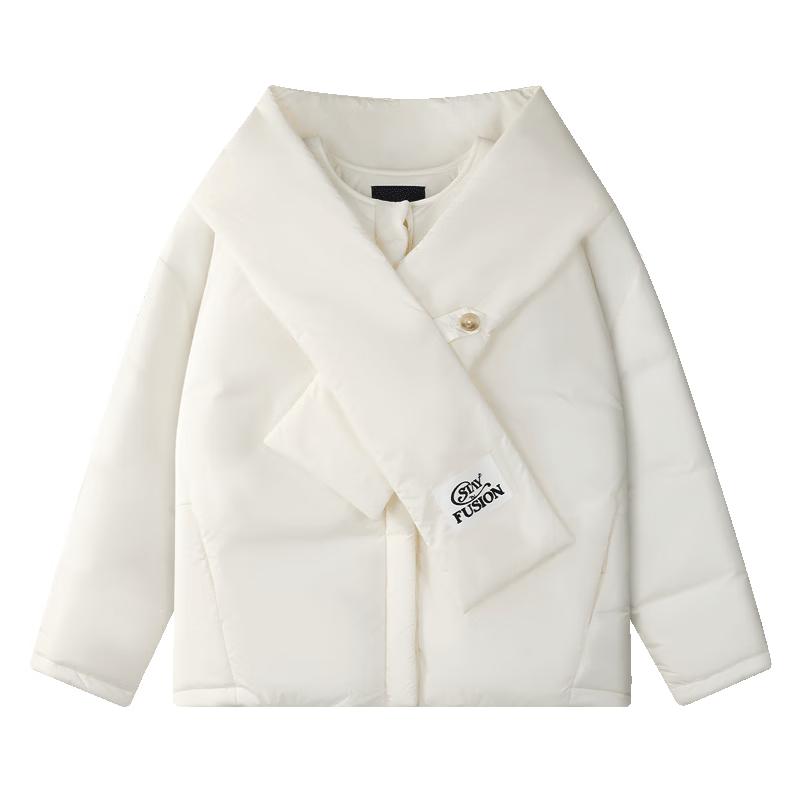 FILA FUSION Women's Winter Scarf-Collar Padded Jacket