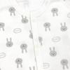 Baby Clothes Short Front Set of Floral [Chuckle Baby] Rompers, Sleeves, Opening, 3, Girls, Rabbit, Pattern, Plain, 80cm, T2112E-80-20