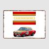 AMR Escort MK1 Mexico in Schwarz Mk2 Rs 1800 Legende RALLYE Poster Metallposter Schild Bar Wand Raumdekoration Vintage Heimdeko