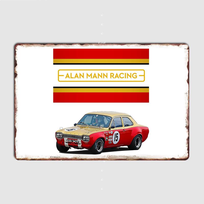 AMR Escort MK1 Mexico in Schwarz Mk2 Rs 1800 Legende RALLYE Poster Metallposter Schild Bar Wand Raumdekoration Vintage Heimdeko