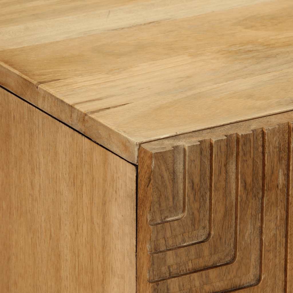 3 Piece Sideboards Brown 60x33x75 Cm Solid Mango Wood