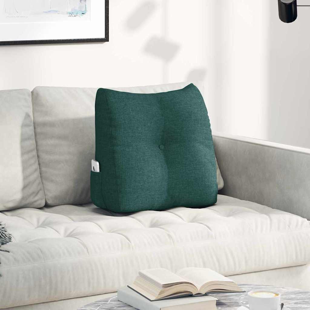 Back Cushion Dark Green 45 x 24 x 50 cm Fabric