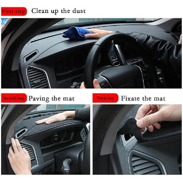 Fit for VW Passat B7 2012-2015 LHD, Car Dashboard Cover, Anti-Scratch Dashboard Cover Mat, Interior Dash Covers, Non-Slip