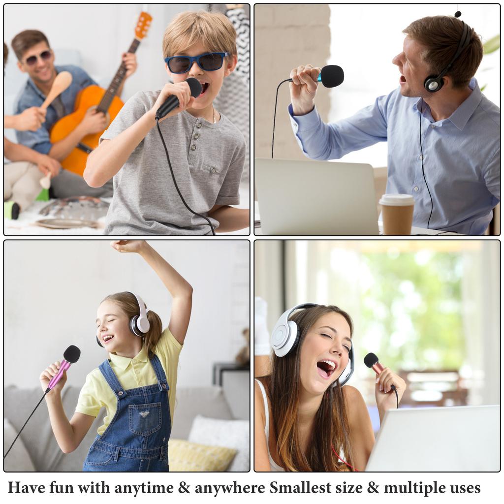5Pcs Mini Microphone With Omnidirectional Stereo Mic For Voice Recording