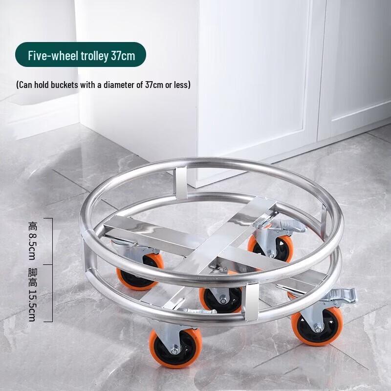 FuOu Thickened Stainless Steel Mobile Thermal Container Cart