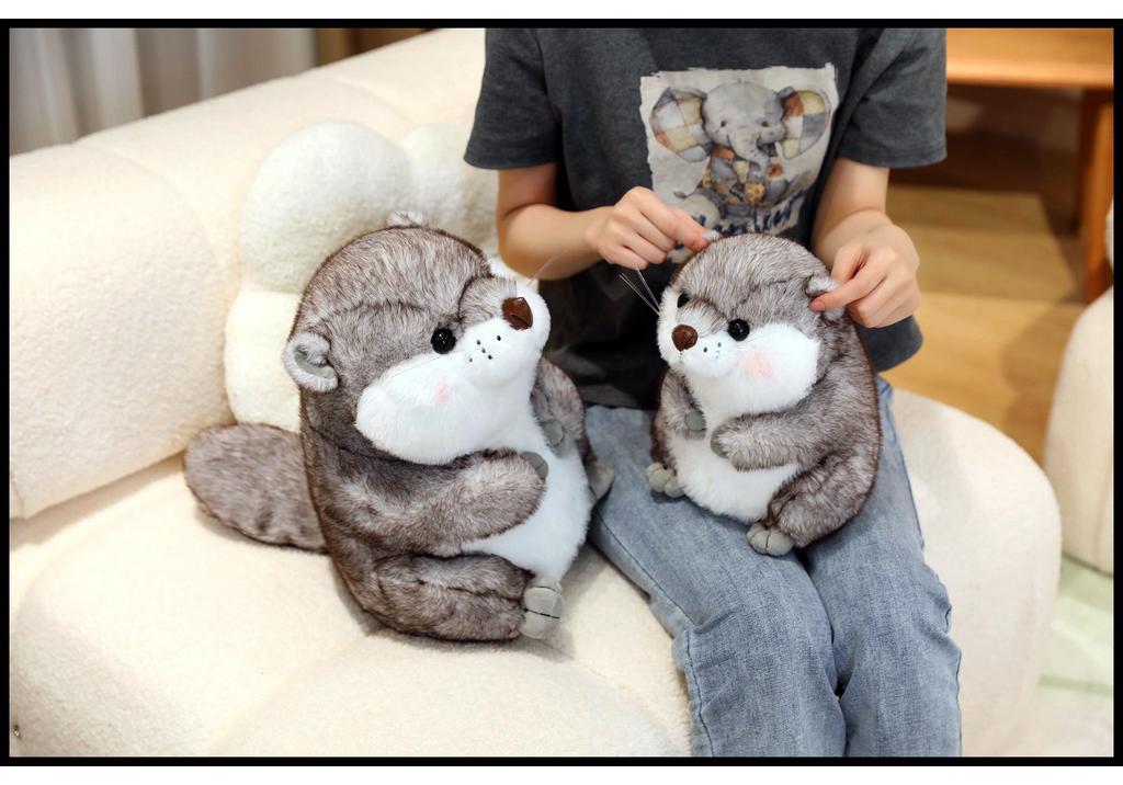 Cute Realistic Animal Plush Toy: Otter, Marmot, Groundhog, Capybara - Children's Cloth Doll