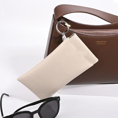 With Glasses Cloth Glasses Bag Soft PU Automatic Closed Sunglasses Case Waterproof Protective Cover Eyewear Pouch