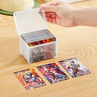 1/2PCS Pequenos Cartões Plásticos Semi-Transparentes Caixas Pasta Fosca Flip-Top Caixa de Jóias Acessórios Armazenamento Organizar Caixas de Embalagem