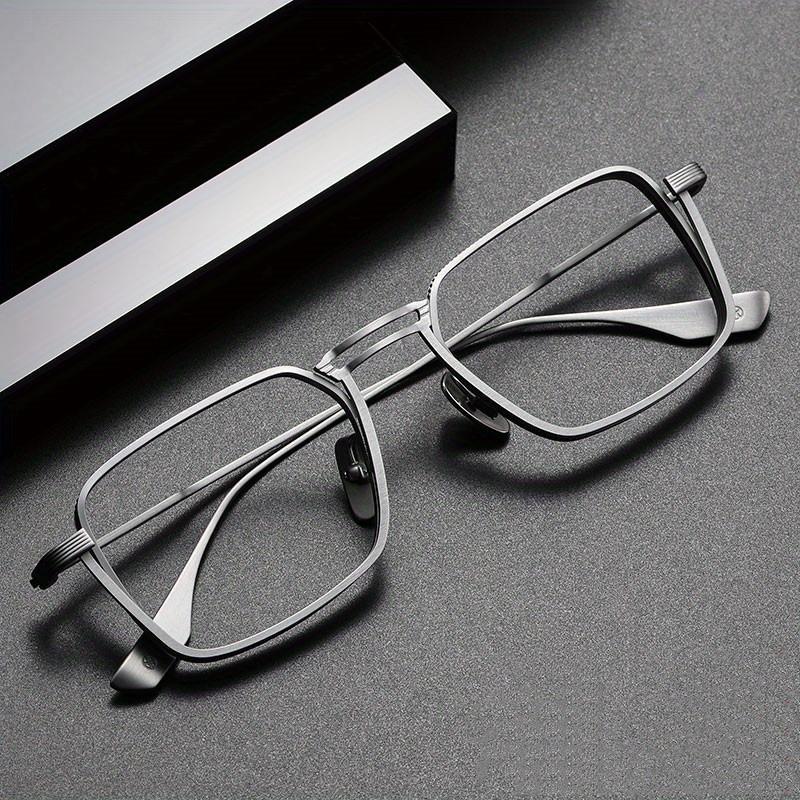 Retro Square Prescription Glasses Frame for Men Women Pure Titanium Fashion Anti Blue Light Optical Glasses Brand Designer Spectacles