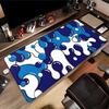 Japanese Style KoiDragon Mousepad Large Mouse Pad Lock Edge Mouse Mat XXL Soft Mause Mats Gamer Grande Table Mats Keyboard Pads