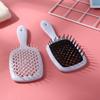 Puszysty grzebień do modelowania, siatkowy grzebień fryzjerski, wygładzający włosy, grzebień w kształcie plastra miodu, plastikowy grzebień do masażu, suchy i mokry, pusty grzebień