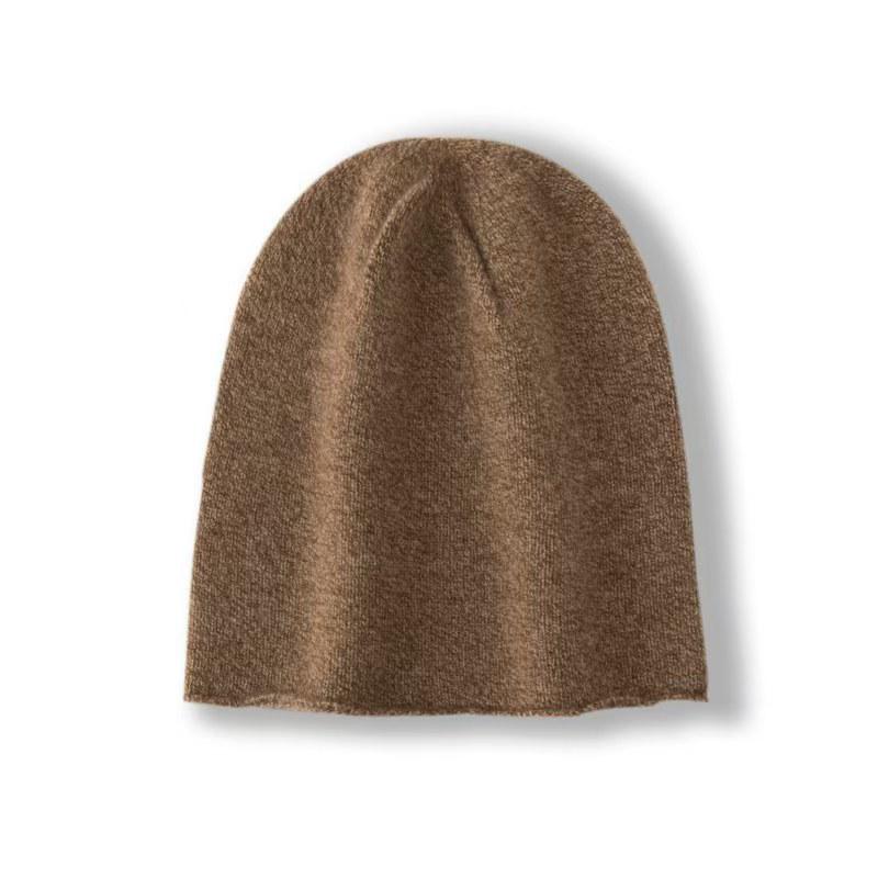 Unisex Cashmere Knit Beanies: Warm Skullcaps with Ear Protection for Autumn & Winter