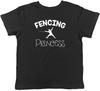 Fencing Princess Childrens Kids T-Shirt Boys Girls