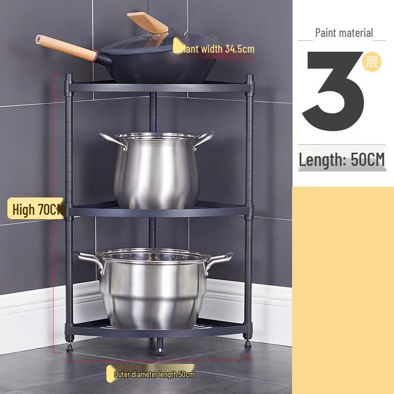 

Bieying 2-Tier Triangular Countertop Corner Storage Rack