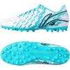 Li Ning Kids PU MG Short Stud Indoor Sports Non-Slip Wear-Resistant Breathable Low-Top Soccer Shoes Men sneaker Ice-Porcelain-Green YKGU002-18