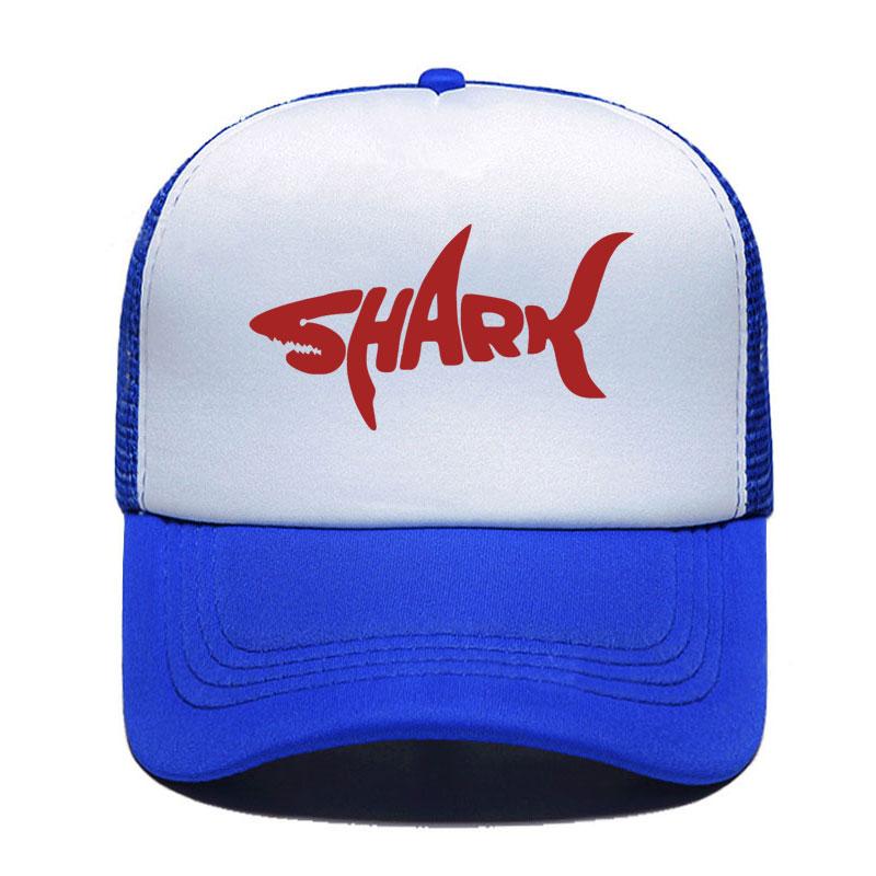 New Shark Print Baseball Cap Funny Casual Unisex Women Parentchild Hats Mesh Visor Outdoor Sun Hat Adjustable Caps