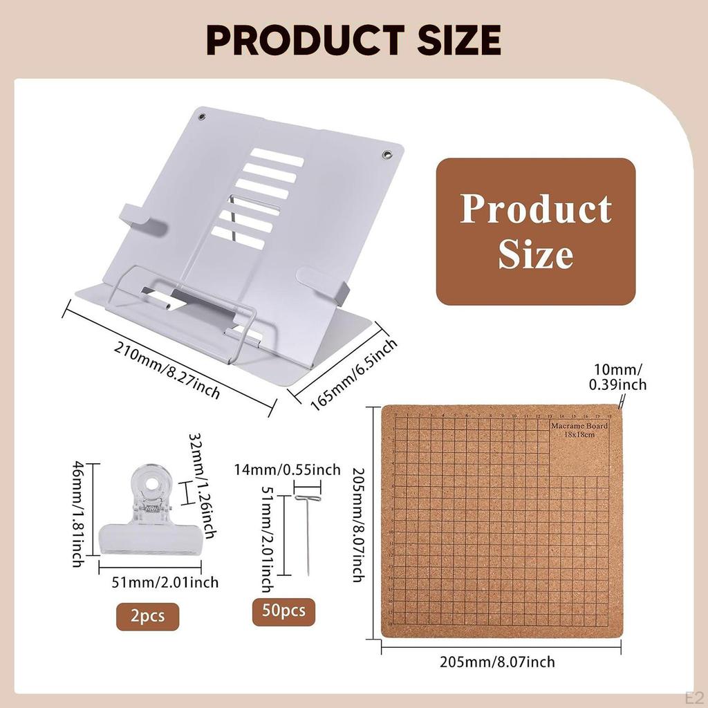 Double-sided Macrame Board Set, Multifunctional Decorative Accessories And Supplies, 20.5 X