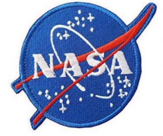 

Тактическая вышитая нашивка НАСА – на липучке/пришивная Velcro