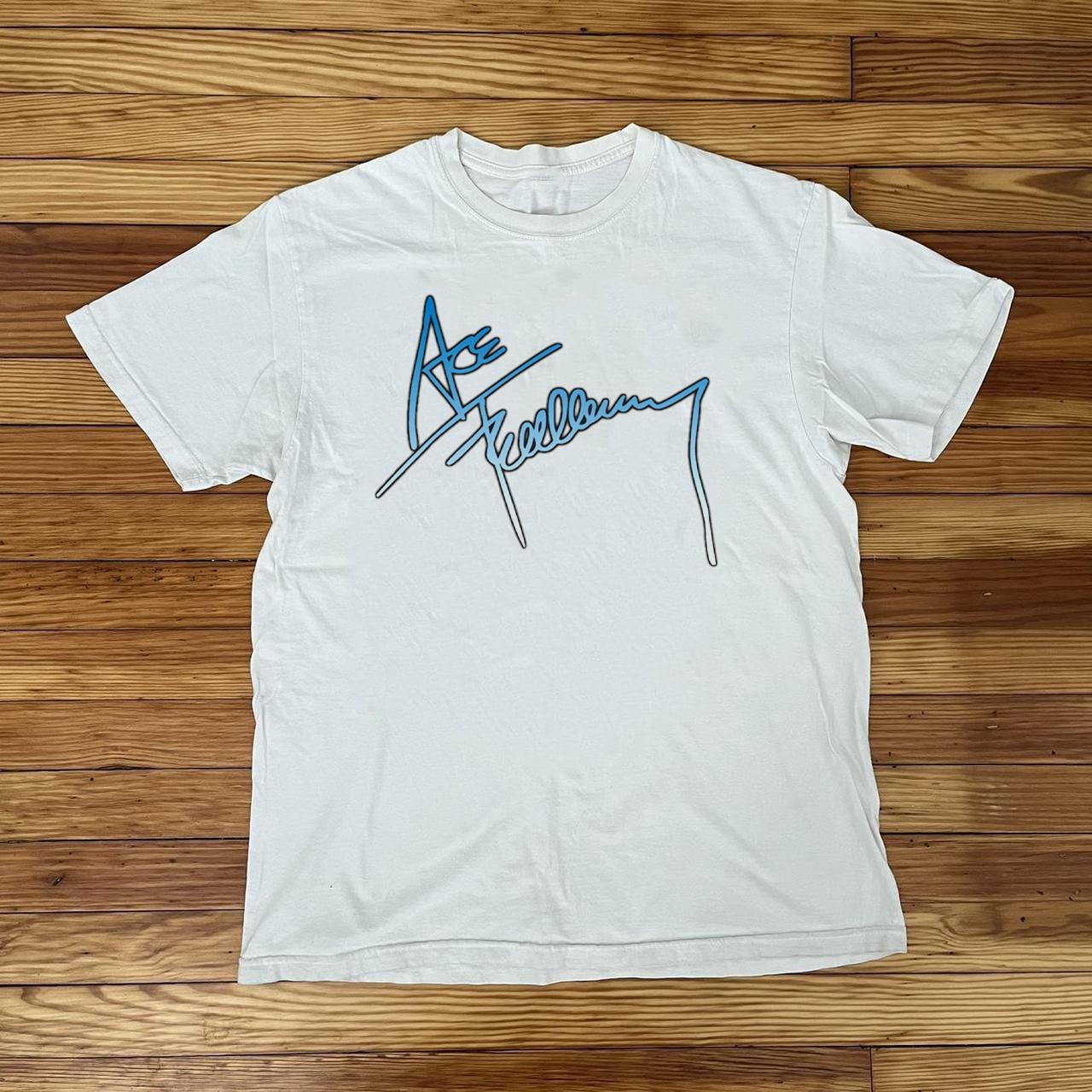 Ace Frehley signature White T-shirt FULL size S-5XL Unisex HT359 XL