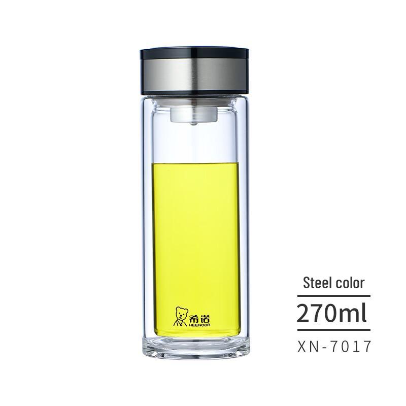 Двухслойная термоизолированная бутылка-заварник Heenoor 270ML