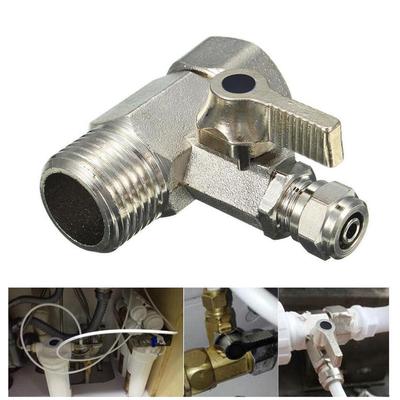 Heavy Duty Metal Angle Stop Adapter Valve Chrome Plated Lasting Quality