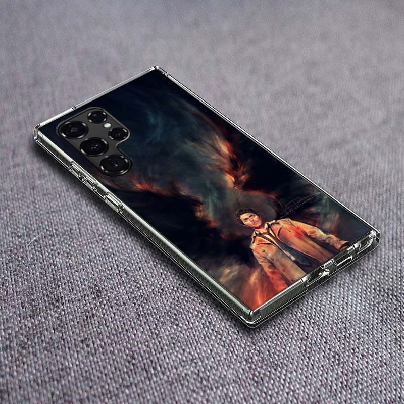 

Чехол для телефона Ангел Кастиэль Сверхъестественное для Samsung Galaxy S24 S23 S21 S20 FE S22 S26 Ultra S25 Edge S10 Plus Прозрачный ТПУ Чехол Samsung S25