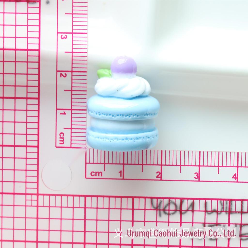 Tort Macaron Sandwich 3D DIY Cremă Bijuterii Pandantiv Telefon Ornament
