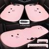 Cartoon Doll Style Heated Car Seat Cushion Set - Three Pieces for Winter Comfort