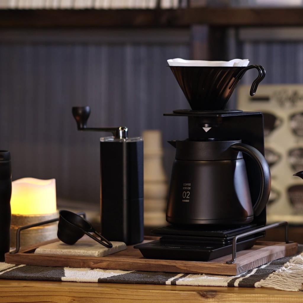 HARIO V60 Metal Coffee Dripper, 1-4 Cups, Matte Black, VDM-02-MB