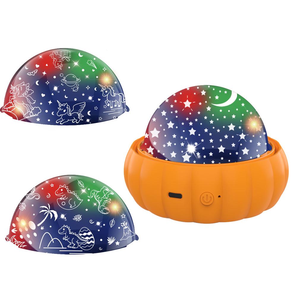 Starry Sky Rotating Night Light - Creative 360° Colorful Projector for Kids