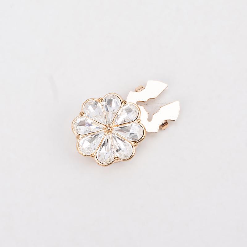 Botões de Punho e Botões de Colarinho Decorativos com Strass Coloridos