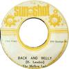 7inch Record MELLOW LADS  Back and Belly NONE Sunshot Jamaica Reggae Ska  Dub Used