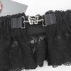 Adjustable Waist Cincher Belt Elastic Support Stretch Belt For Daily Wear Fitness Gym Classical Black Lace