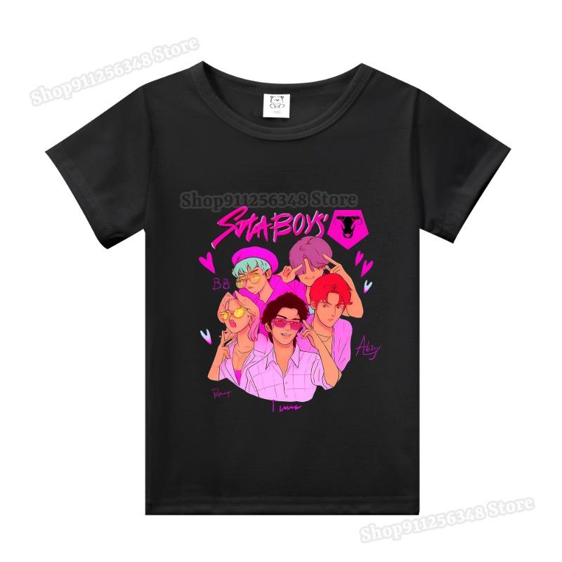 Barneklær Tegneserie Anime K-Pop Demonjegere Trykk T-skjorte Rumi Zoey Mira Topper Huntrix Saja Gutter Derpy Tiger Barneklær