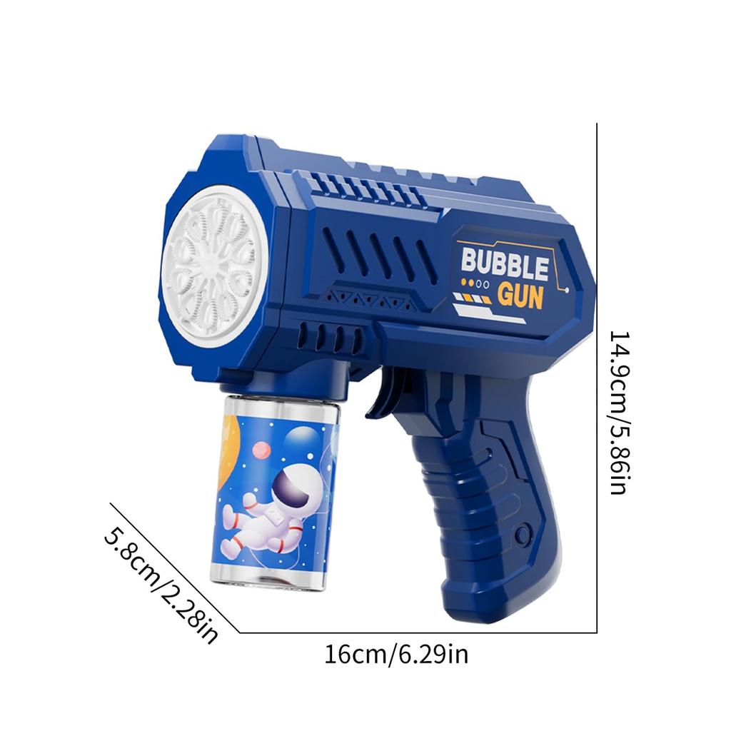 Children's bubble machine, light-up toy, fully automatic bubble gun, can produce a large number of bubbles without batteries or water