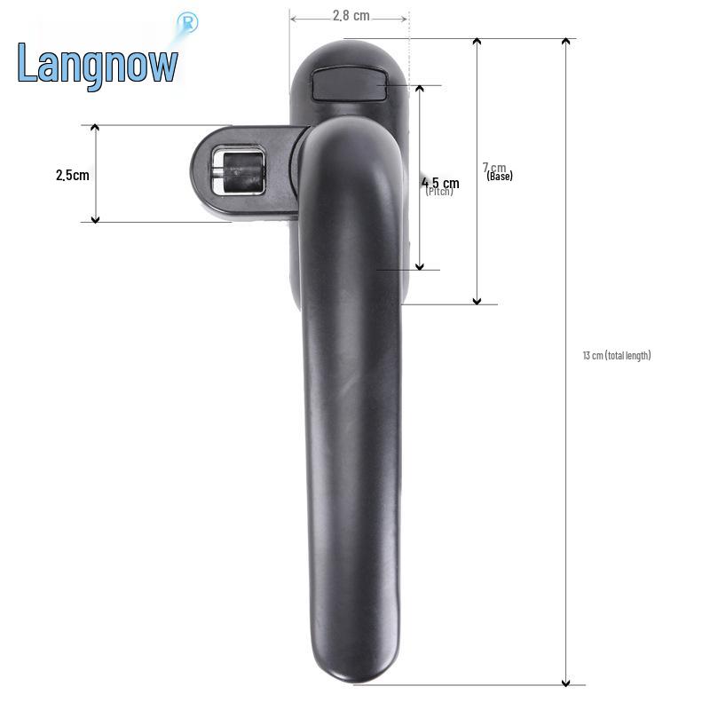 Old-fashioned Aluminum Alloy 50 Series Door and Window Handle with Lock