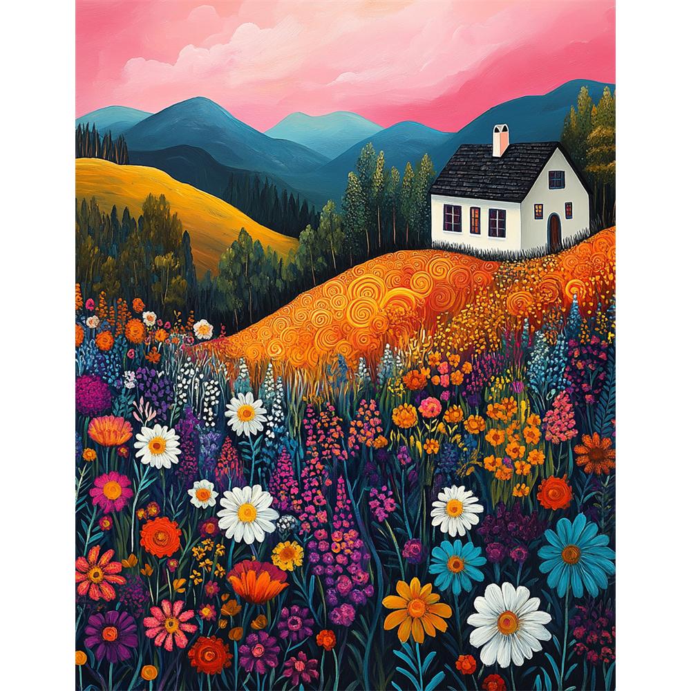 Diamond Painting 5D Diamond Mosaic Landscape Scenery Kits Embroidery Diamond Art Kit Needle Arts Craft Home Decoration