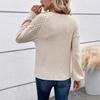 Autumn and Winter New Collection, Lace Patchwork, Raglan Sleeves, T-shirt, Women's, Fashionable and Versatile, Round Neck, Autumn and Winter Interior