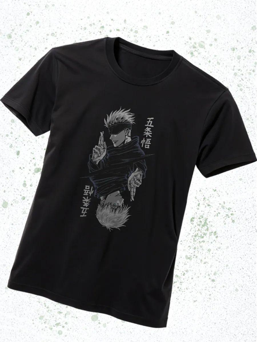 Футболка: Сатору Годжо в отражении S