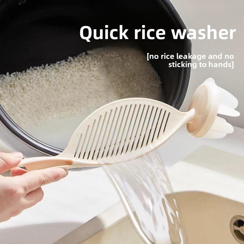 Milling Machine with Anti-freezing Hand Protection, Fast Rice Washing and Draining, Water-proof Plate Filter Screen No Rice Leakage, Kitchen Appliance