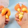 1/2/3/Pcs Orange Squeeze Toy with Mesh Bag Stress Relieving Dekopon Tangerine Toy Stretchy Anti-anxiety Simulation Fruit Sensory Fidget
