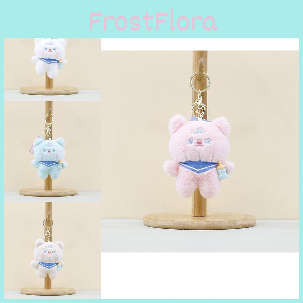 Adorable Plush Bear Keychain With Soft Short Pile Fabric In Four Cute Colors