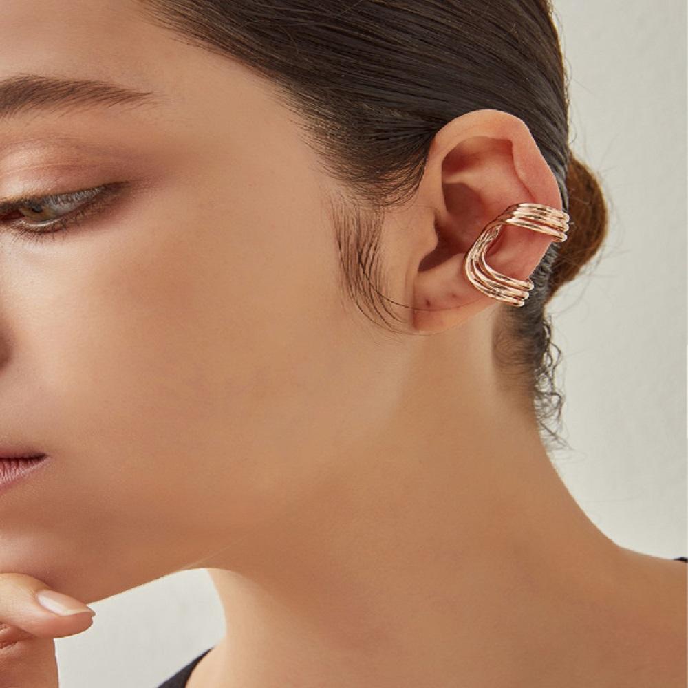 Signature D Silver Ear Cuff/Earring Jdrepwf05Xx