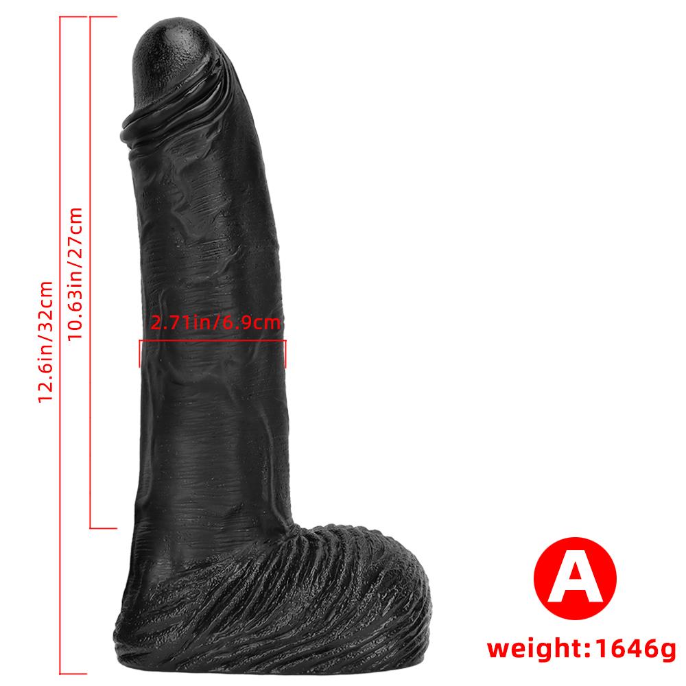 36*7cm Black Giant Anal Expansion Cum Expansion Heterosexual Giant Anal Plug Simulation Dildo