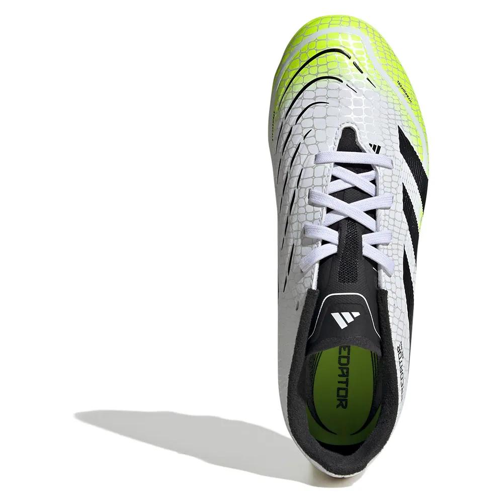 Adidas predator league soccer shoes hybridfeel upper White/Black