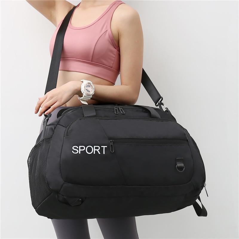 

Fashionable Large Capacity Fitness Bag Single Shoulder Handbag Outdoor Oxford Cloth Travel Bag 55*30*10 чорний