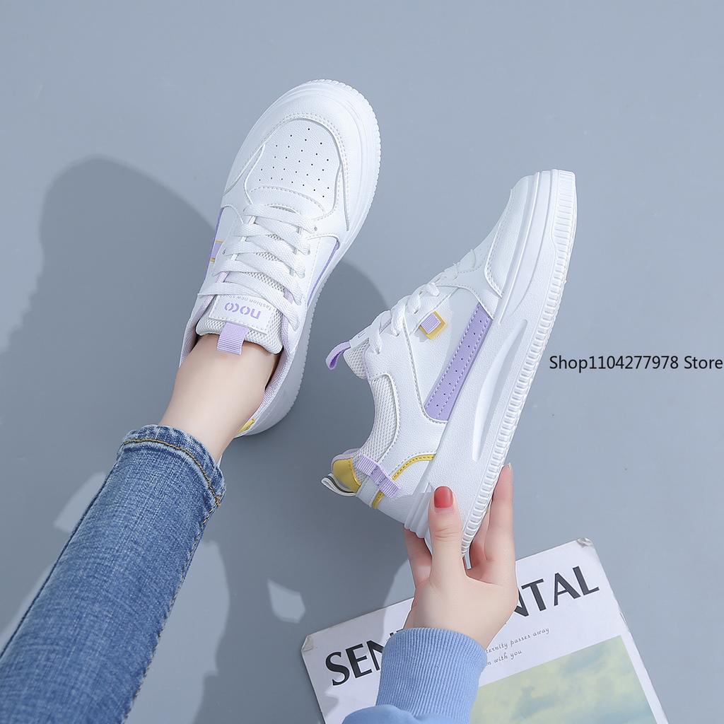 Fashion Fashion Women's Sneakers Platform Sports Shoes White Running Sneakers Chunky Shoes Tennis Female Basket  Zapatos De Mujer