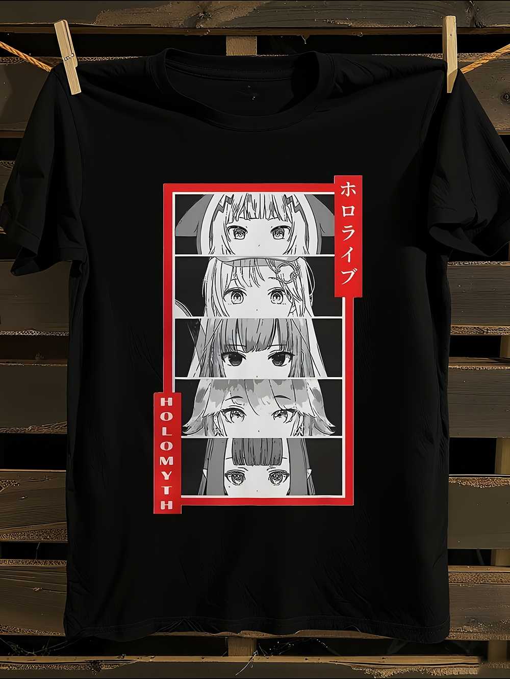 Holomyth Gawr Gura Anime Graphic T-Shirt XXXL